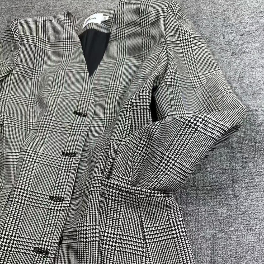 Self Portrait Check Blazer Mini Dress - Picture 9 of 9